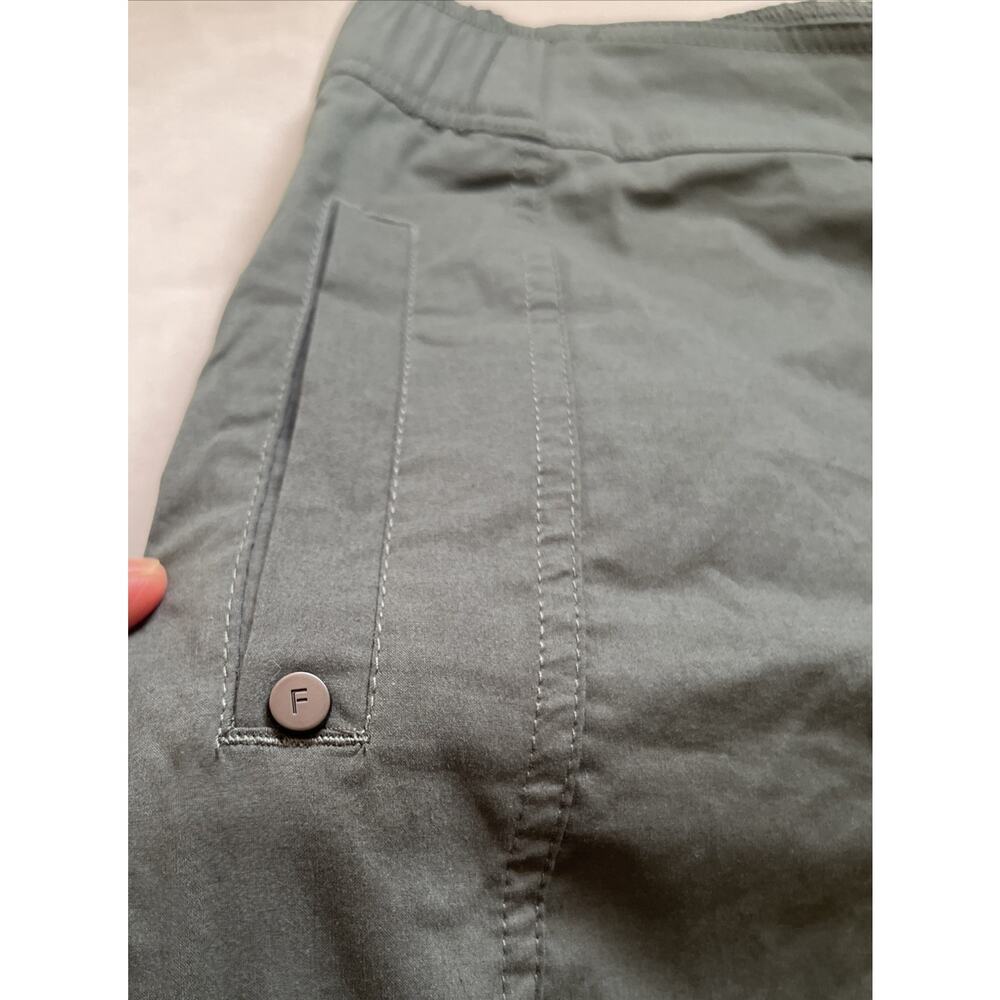 Foil Barrel Ankle Pants Viridian Olive Green Technical Cotton NWT US 10 AU NZ - Picture 10 of 16